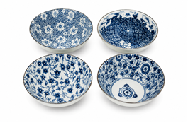 BOWL CERAMICA X4PCS - C/DISEÑO