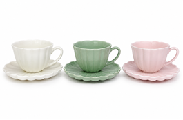 SET TAZA + PLATO CERAMICA