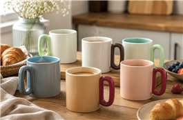TAZA CERAMICA - BICOLOR 370ML