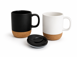 TAZA CERAMICA C/BASE CORCHO