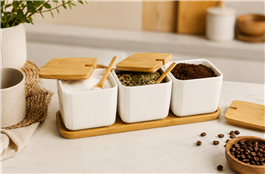JUEGO X3PCS - TARROS CERAMICA