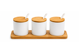 SET X3 FRASCOS CON BASE