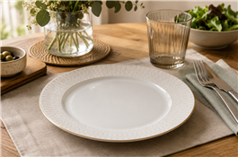 PLATO CERAMICA 26.5CM - X6PCS