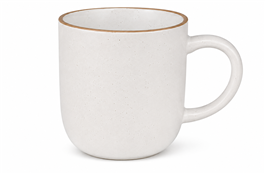 TAZA CERAMICA C/BORDE DORADO