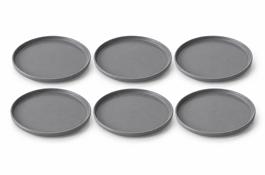 PLATO CERAMICA 26.5CM - GRIS (X1PCS)