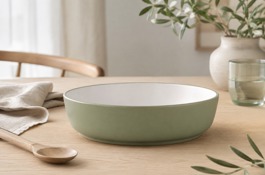 PLATO CERAMICA VERDE - 20CM