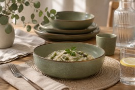 PLATO CERAMICA VERDE - 15CM