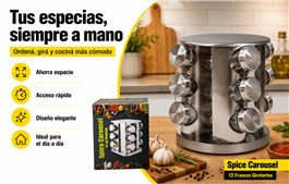 SET ESPECIERO GIRATORIO X12PCS