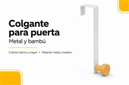 COLGANTE P/ PUERTA METAL Y BAMBU