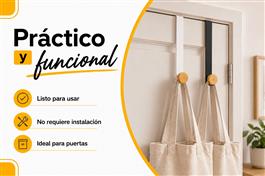 COLGANTE P/ PUERTA METAL Y BAMBU