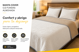 MANTA COVER C/2 FUNDAS ALMOHADA