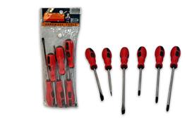 JUEGO DESTORNILLADOR CRUZ Y PLANO 6PCS