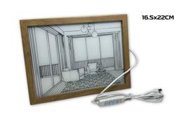 CUADRO DECORATIVO 3D C/LUZ LED