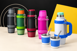 TERMO 1L + MATE + 2 BOMBILLAS (1023)