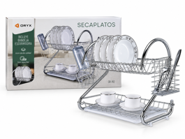 SECAPLATOS 2 PISOS - ACERO