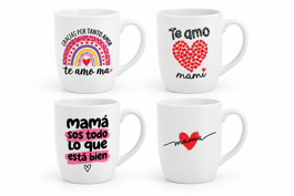 TAZA BLANCA DIA DE LA MADRE