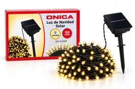 LUZ DE NAVIDAD SOLAR 100LED CALIDA