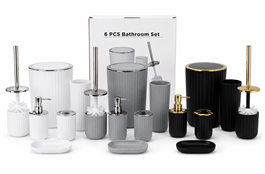 KIT ACCESORIOS P/BANO 6PCS