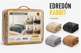EDREDON RABBIT REVERSIBLE QUEEN (2.20x2.40)