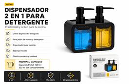 SET X2 DISPENSER P/ JABON TRANSPARENTE