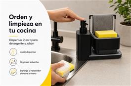 DISPENSER DE JABON 2 EN 1