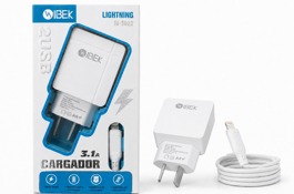 CARGADOR IBEK 3.1A IPHONE