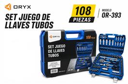 SET LLAVE TUBO 108 PCS ORYX
