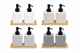 SET X2 DISPENSER DE JABON - CERAMICA