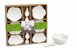 SET X6 CAZUELAS C/ CUCHARA