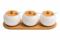 SET FRASCOS CERAMICA C/BASE (X3PCS)