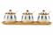 SET 3PCS FRASCOS C/DISEÃ‘O - CERAMICA