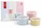 SET X3 BOWLS CERAMICA RELIEVE CON TAPA