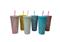 VASO XL C/BRILLOS Y SORBETE (1022)