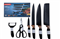 SET CUCHILLOS NEGROS 6PCS - KUNSION